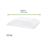 RAMBO Clear PET Lid for Silver Mini Dish 2.3oz D:2.8in - 100 pcs RAMBO Clear PET Lid for Silver Mini Dish 2.3oz D:2.8in - 100 pcs